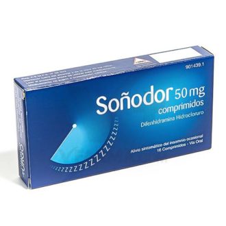 Soñodor difenhidramina 50 mg comprimido